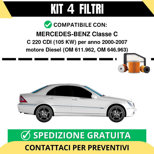 Kit filtri tagliando - tagliando, per