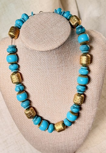Collana con perline - , firmata