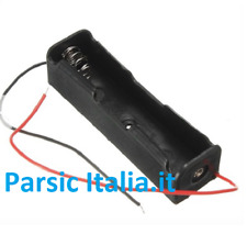 Battery holder porta batterie 18650 3,7V con 2 fili x 1 batteria ( = 4 PEZZI)