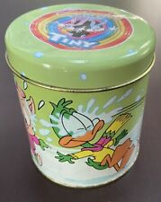 SCATOLA IN LATTA VUOTA I FAVOLOSI TINY PANETTONCINO BATTISTERO VINTAGE 10X11 cm