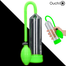Ouch Glow in the Dark Classic Penis Pump Fluo - Sviluppatore per Pene ad Aria