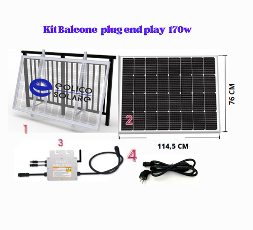 Kit fotovoltaico balcone - kit,