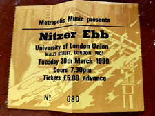 NITZER EBB Biglietto concerto