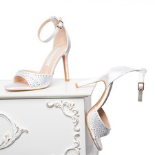 Tacchi da sposa in raso 9 cm -
