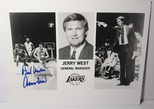 Jerry west firmato autografo - west,