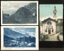 VALLE D'AOSTA-3 CARTOLINE-F.Piccolo-SPEDITE-Primi'900