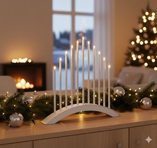 MeLiTec LED USB-C Arco d'atmosfera Natale, SL59, Bianco, Bianco Caldo (3000K), Dimm