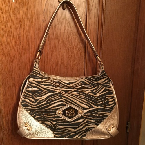 Borsa tosca blu tessuto - -,