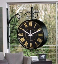 Railway Wall Clock Double