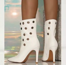 Stivaletti Bianchi Donna Con