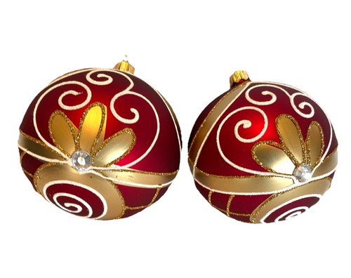 Lot red gold glitter - of, 2
