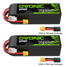2 x OVONIC 7200mAh 130C 14.8V