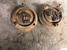 Coppia 2 faro anteriore Fiat 500 D epoca originale SIEM con portalampada