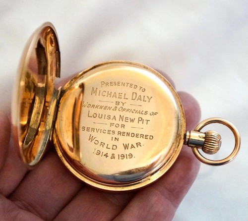 9ct gold ww1 tribute pocket - ww1,