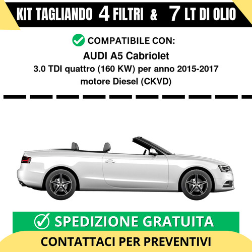 Tagliando per audi - audi, a5