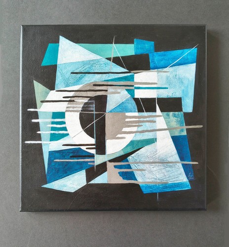 Quadro cubista futurista