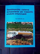 SACIM CAMION SEMIRIMORCHIO CISTERNA INFIAMMABILI Brochure originale 