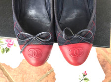AUTH  CHANEL BALLET FLATS  SIZE I 38, UK 5, US 6