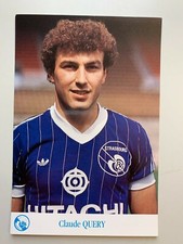 CARTE PHOTO RC STRASBOURG CLAUDE QUERY - SAISON 1982-1983