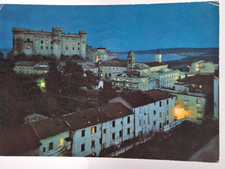 ? cartolina d'epoca bracciano panorama notturna e il lago