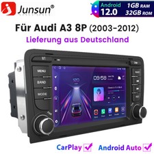 Per Audi A3 8P 2003-2012 Autoradio Android GPS NAVIGATORE SATELLITARE BT Carplay SWC 32GB DAB+