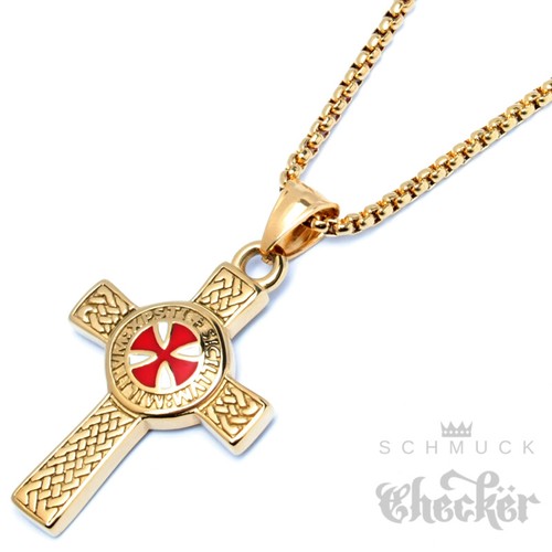 Collana uomo ciondolo croce