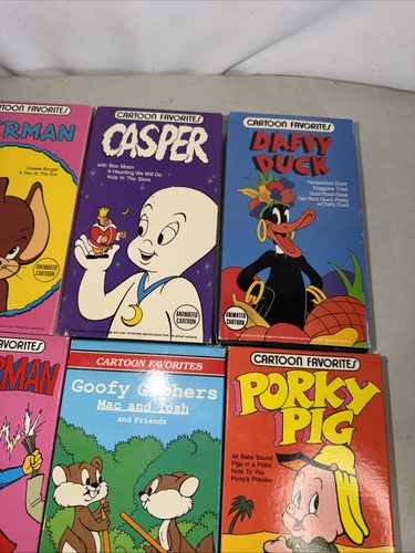 Cartoonclassic vhs lot 6 - vhs, lot/