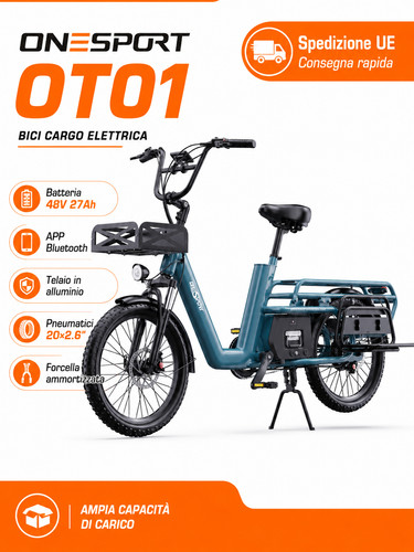 Bici elettrica cargo 20x2 - bici,