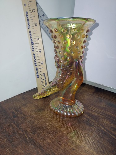 Vaso mano fenton hobnail - 6",