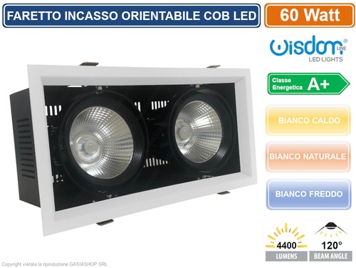 Faro faretto led cob - faro,