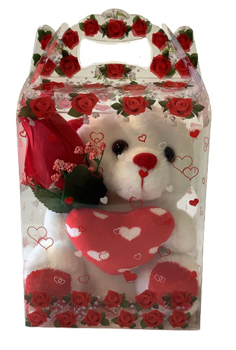 Orsacchiotto bianco con - orsacchiotto, 6"