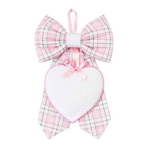 Filet fiocco nascita rosa - -,