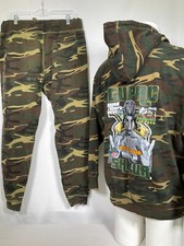 Felpa con cappuccio mimetica