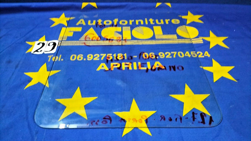 Vetro lunotto fiat uno fiorino - vetro,