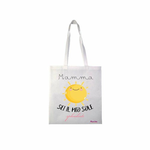 Borsa poliestere 36x40 scritta - poliestere,