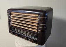 Radio d'epoca grande Philips a valvole in bachelite FUNZIONANTE