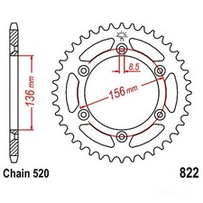 Pignone acciaio 49 denti 520