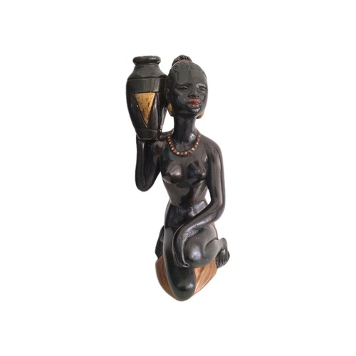 Statua africana terracotta - statua, in