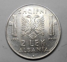 ALBANIA  2 Lek 1939 Magnetica