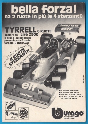 Bburago tyrrell ruote 1977 - bburago:,