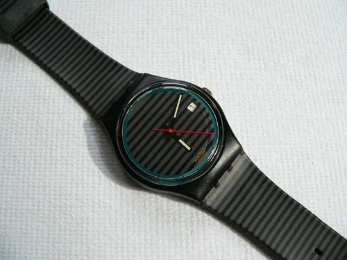 Swatch gent 1989 grey - grey, lime