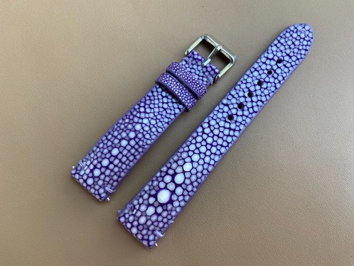 Cinturino orologio pelle viola