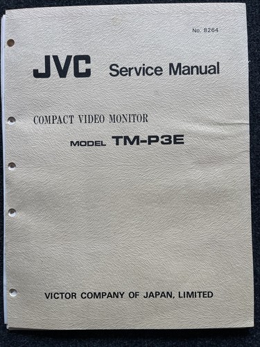 Monitor jvc p3e - jvc, manuale