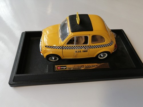 Fiat 500 taxi burago 24 - fiat, 1/24