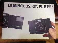 DEPLIANT PUBBLICITARIO MINOX 35 GT PL PE 