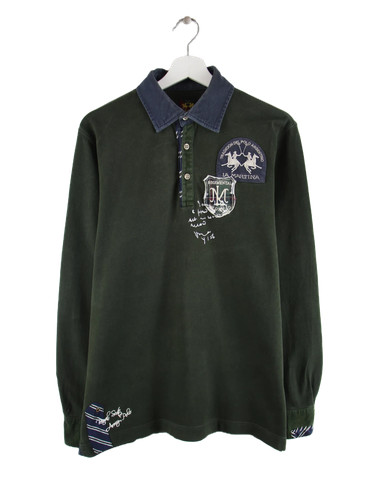 Polo martina patch ricamo - martina,