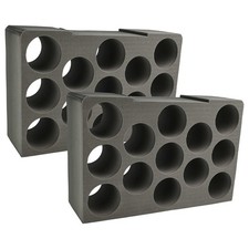 2x Insert en mousse pour Bosch Sortimo Varoboxx 4 caisse à outils 13 cartouches