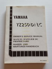 Yamaha YZ 250 (D) LC 4DA 1991-92 manuale uso - officina originale
