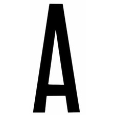 lettera adesiva per targa