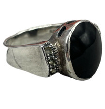 Anello Pietra nera di onice